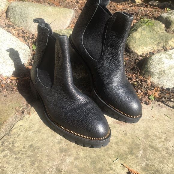 Fabianelli Sz 8 Blk Italian Leather Chelsea Boots - Picture 7 of 9